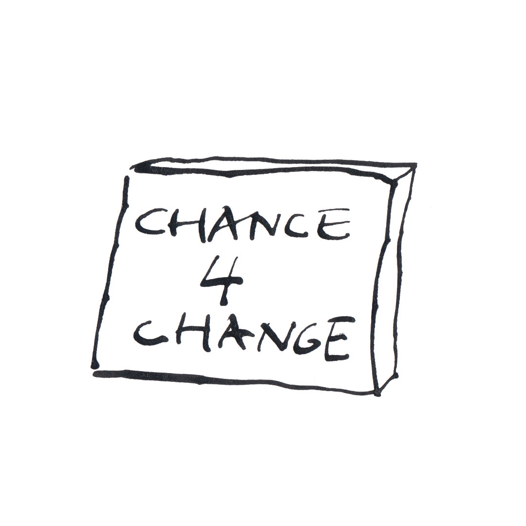 Chance Change zoon van hout illustration