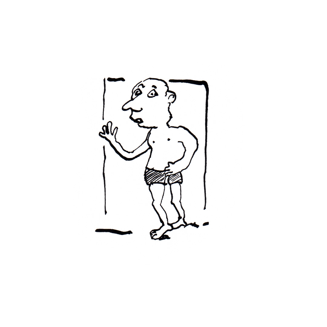 Change Shorts Beach zoon van hout illustration