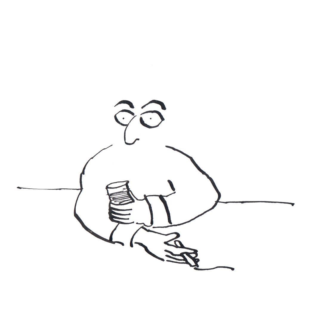 Desk Dr Smoke zoon van hout illustration