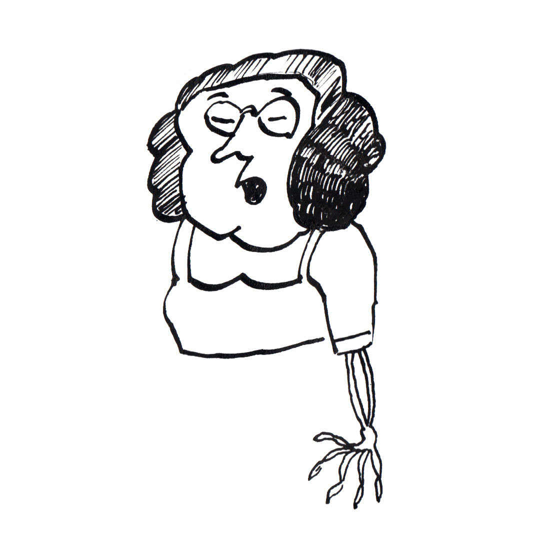 Hand Bone zoon van hout illustration