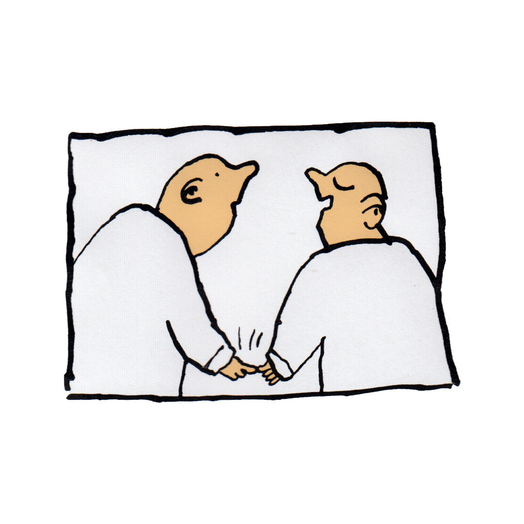 Hands Touch zoon van hout illustration