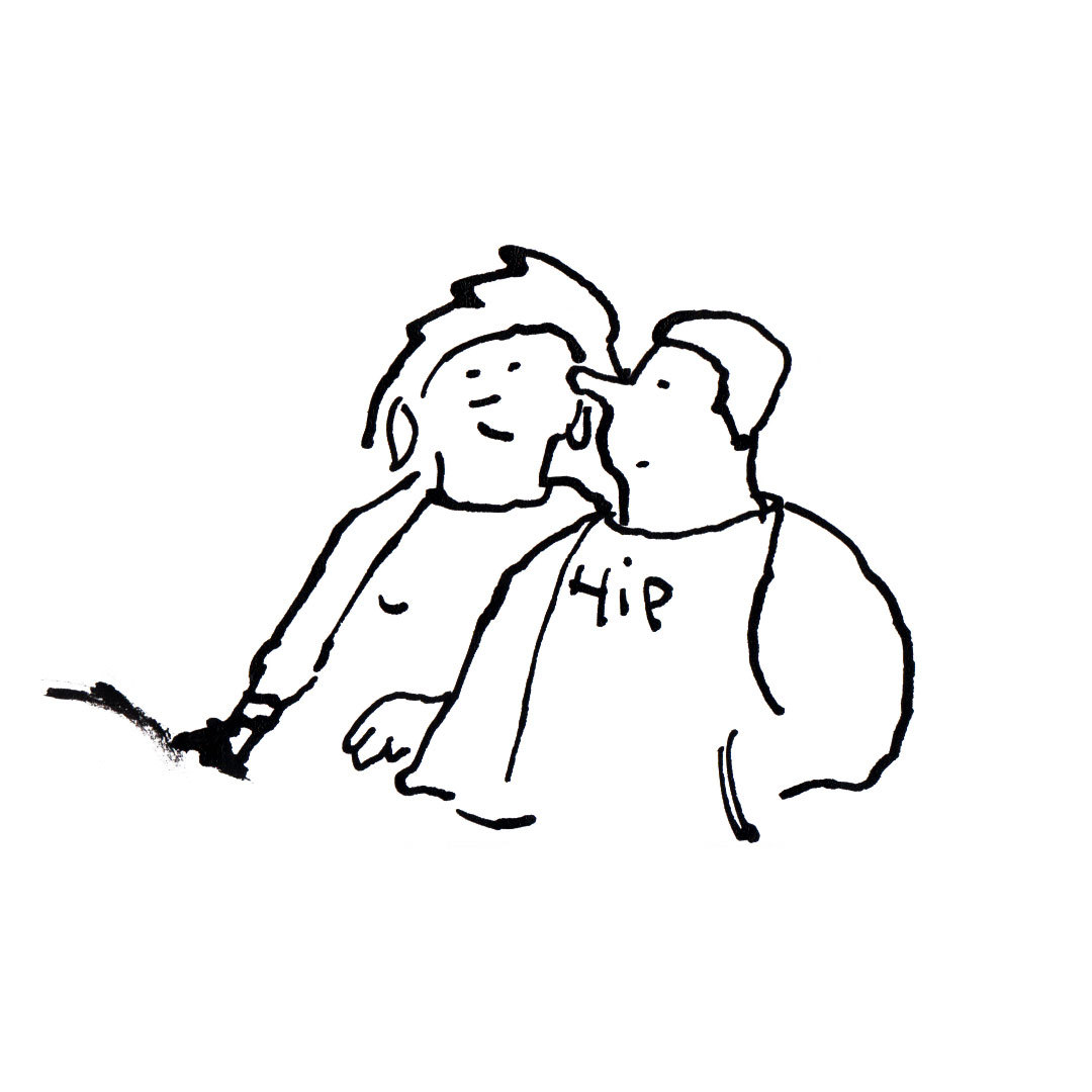 Hip Draw zoon van hout illustration