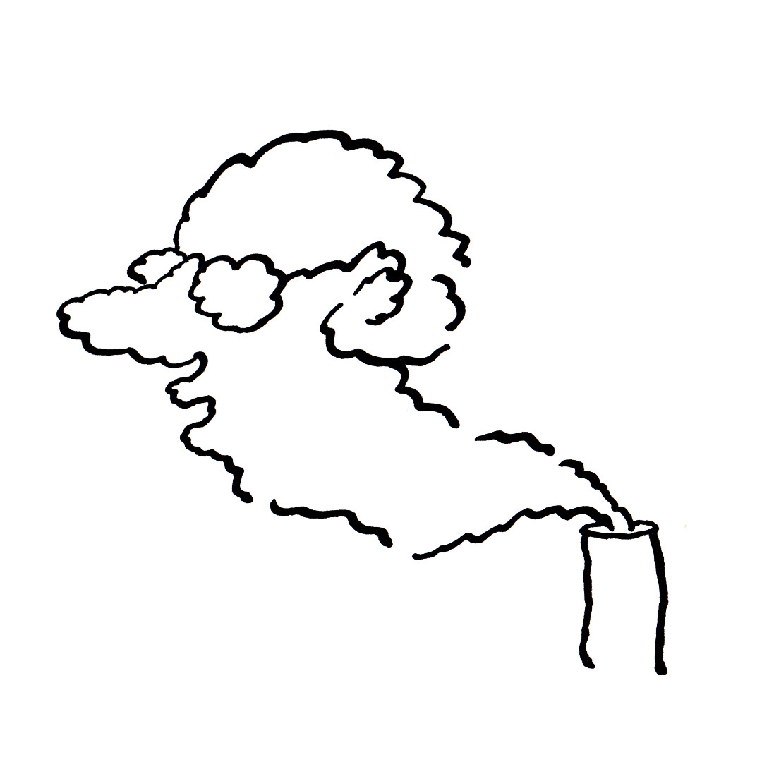 Smoke Chimney Boy zoon van hout illustration