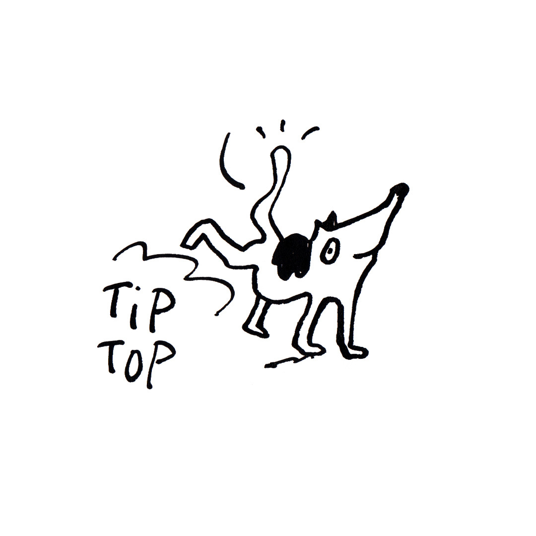 Tip Top Dog zoon van hout illustration