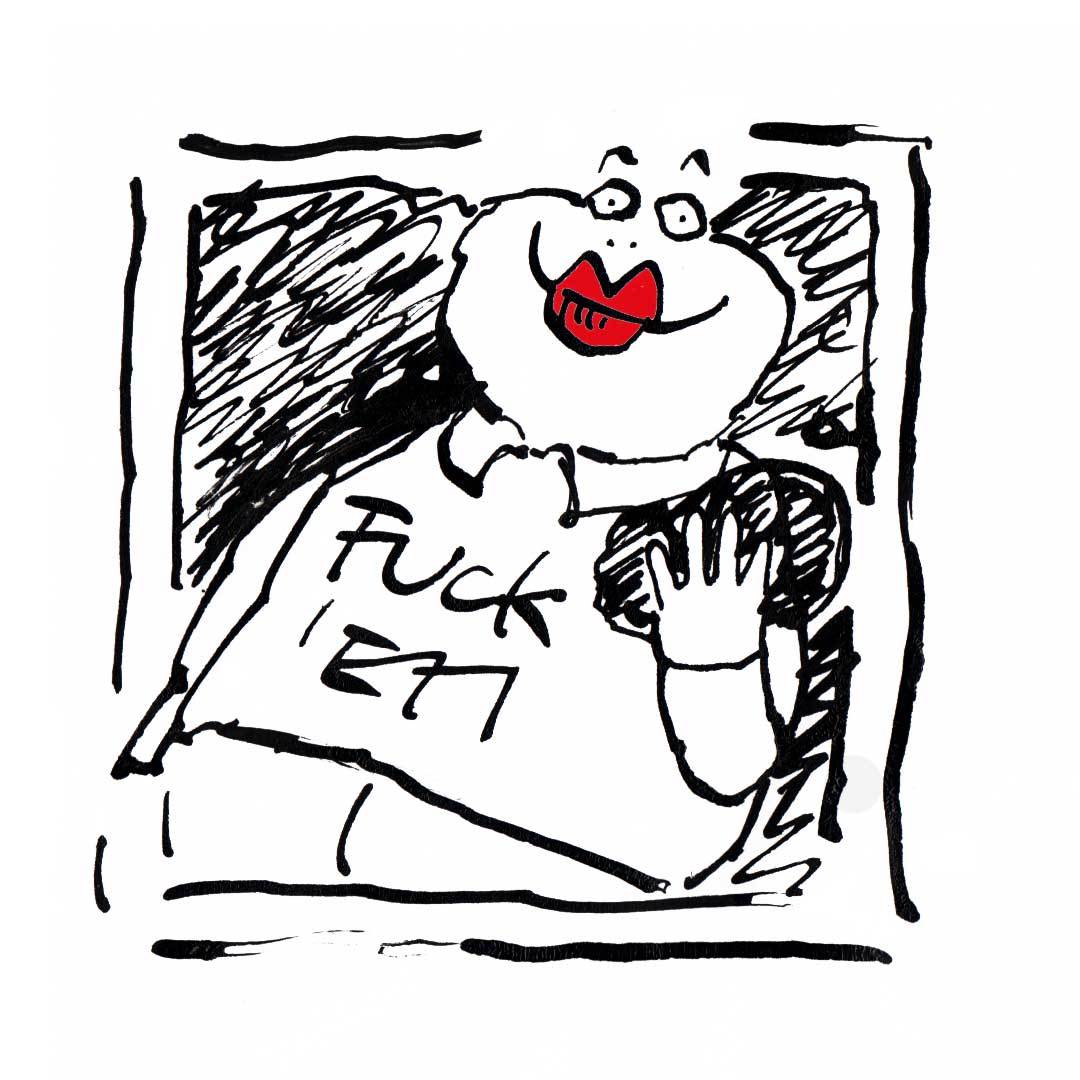 Fuck Em zoon van hout illustration